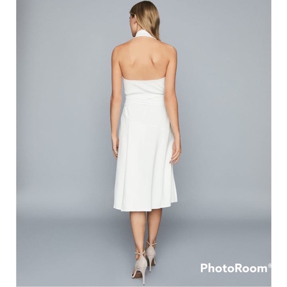Reiss Piper Halter Wrap Midi Dress - Picture 2 of 4